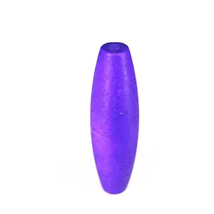 Purple color EPS foam cigar fishing buoy floats for fishing