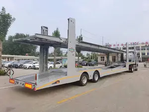 2 Axle 3axles Double Deck Auto Transport Trailers Car Carrying Carrier Truck Cargo Semi Trailer Vehicle Trailer