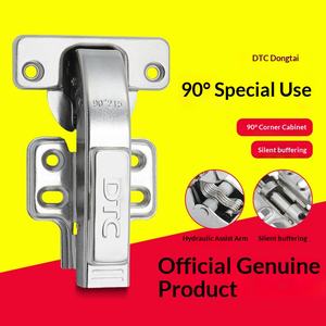 Петля для мебельных дверей из холоднокатаной стали с демпфером, поворотная на 90 градусов, для шкафов и гардеробов - Product Image 5