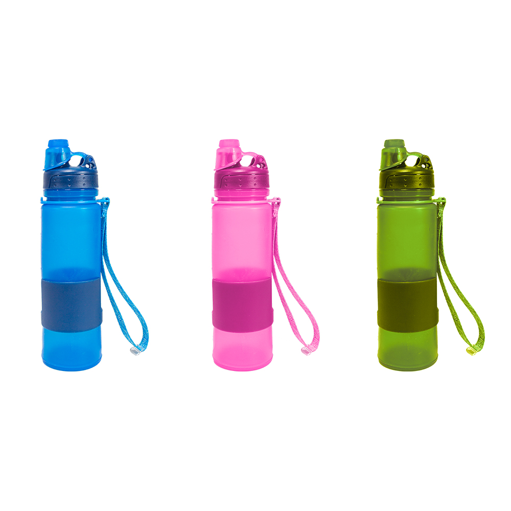 Новые продукты, Спортивная бутылка для воды на открытом воздухе, 500 мл, силиконовая складная бутылка для воды