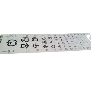Tableau d'acuité visuelle logarithmique standard de 5,3 mètres avec logo imprimé pour examen de la vue - Product Image 5