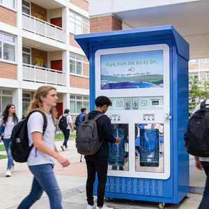 Distributeur d'eau à double sortie haute efficacité, kiosque pour deux personnes utilisant simultanément, station de remplissage rapide d'eau RO - Product Image 1
