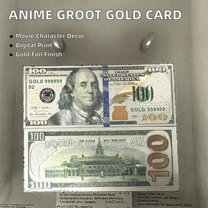 Tarjeta de Plástico Personalizada de Personajes de Películas Kelin, Anime <span class=keywords><strong>Groot</strong></span>, Juego Digital, con Lámina Dorada, Billete de Banco de PET - Product Image 2