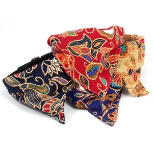 Pet Dog Cotton Triangular Bib Floral Pattern Cute Ethnic Style Neck <b>Scarf</b> For Small Medium Large Dogs All Seasons - Product Image 1
