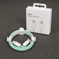 Câble de charge rapide USB-C en nylon tressé, compatible avec les appareils iPhone et téléphones Android