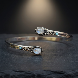 Wholesale Rainbow Moonstone Gemstone Natural 925 Solid <b>Sterling</b> <b>Silver</b> Rhodium Plated Bezel Setting <b>Ring</b> for Wedding & Party - Product Image 3