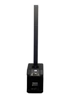 Enceinte colonne DJ compacte entièrement en plastique avec modes DSP multiples, idéale pour les salles de culte, les banquets et les événements en direct sur site