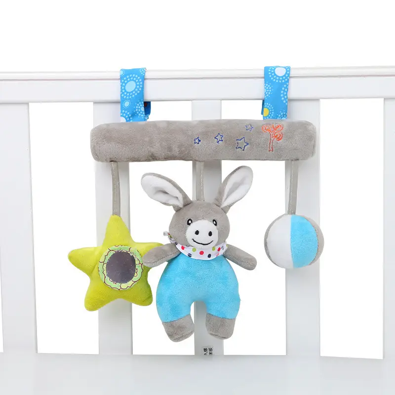 Nuovo lanciato accompagnare i bambini A dormire appesi A una carrozzina e A un letto squisito specchio da ricamo e Bb Ring Bed Hang Toy