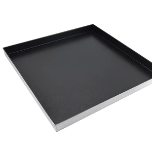 Plaque de cuisson carrée en aluminium, antiadhésive, profonde, pour gâteau roulé suisse, pâte à <span class=keywords><strong>pizza</strong></span> et pain, pour four, fabriquée sur mesure à la main en métal soudé - Product Image 1