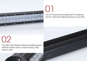 Thanh đèn LED ngoài trời 4x4 tích hợp đèn chiếu sáng bên hông, kích thước 7, 12, 14, 18, 20, 22, 28, 30, 34, 39 inch, có đèn chiếu sáng khi đậu xe - Product Image 3