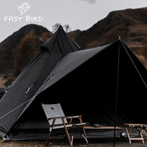 Outdoor Camping Pyramid <b>Tent</b> Minaret Automatic Sunscreen Windproof Rainproof Easy Setup Portable Durable <b>Tent</b> - Product Image 2