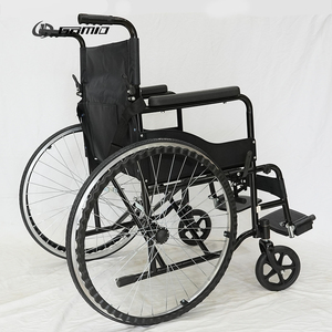 Silla <span class=keywords><strong>de</strong></span> Ruedas Manual Plegable Ligera y Portátil GOMID <span class=keywords><strong>de</strong></span> 24 Pulgadas, Andador y Rollator Económico para Fisioterapia y Cuidado <span class=keywords><strong>de</strong></span> la Salud para Personas con Discapacidad - Product Image 4