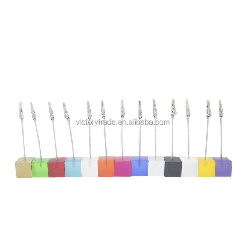 V-GF32-19 акриловая квадратная бумаги memo Клип держатель для карт для струйного принтера desk для хранения в офисе