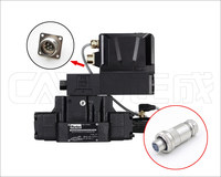 Vannes servo proportionnelles 4 et 7 broches, connecteur de câble C14 femelle tout métal avec prise 6 + PE