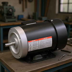 Moteur électrique 1 CV 1725 tr/min monophasé entièrement fermé à montage sur pied pour compresseurs d'air - Product Image 2