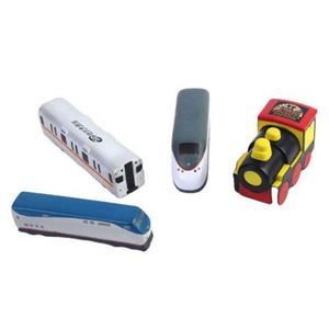 Pelota Antiestrés de PU con Diseño de Tren de Dibujos Animados, Juguete Sensorial Suave para la Oficina y el Tiempo de Juego - Product Image 1