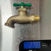 Robinet d'eau en laiton sud-américain, best-seller transfrontalier, à ouverture lente, moderne et minimaliste, pour jardin, 1/2 3/4