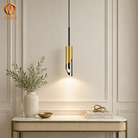 Lustres nordiques, luminaires suspendus modernes, tube long en aluminium noir, luminaire suspendu pour cuisine, luminaire linéaire LED, lampe GU10
