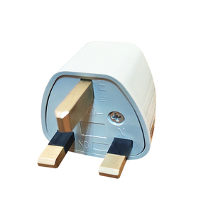 Adaptador <span class=keywords><strong>de</strong></span> Enchufe Eléctrico <span class=keywords><strong>de</strong></span> 2 Pines a 3 Pines del Reino Unido, 13A con Fusible, Plástico Blanco - Product Image 2
