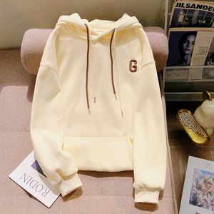 PB & ZA 2022, venta al por mayor, Tops de Otoño e Invierno para mujer, nuevo cárdigan suelto con cremallera, suéter con capucha bordado de texto para mujer 1131893 - Product Image 2