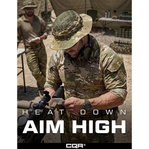 Custom Men's Tactical Boonie <b>Hat</b> Breathable Mesh <b>Bucket</b> <b>Hat</b> For Hunting Hiking Fishing Outdoor Activities - Product Image 4