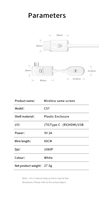 Cable de Extensión Inalámbrico Plug and Play para Computadora y Sistema de Cine en Casa CS7, Punto a Punto, HD, Tipo C, Frecuencia de Pantalla