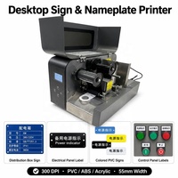 Printer Nameplate Desktop 70mm/s Thermal Transfer untuk Label PVC PET Aluminium ABS Board Listrik Telekomunikasi Pipa Gas