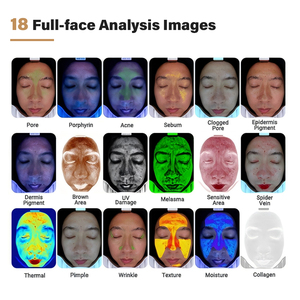 Novo Analisador de Pele Inteligente Portátil M17 com IA, Máquina de Análise Facial com 12 Idiomas, Detector de Couro Cabeludo Portátil - Product Image 6