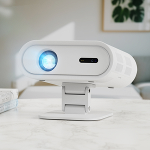 Proyector Portátil Inteligente C26A con Pantalla Grande, Android Multimedia, <span class=keywords><strong>Video</strong></span> <span class=keywords><strong>Beam</strong></span> LED, 250 Ansi Lúmenes, Mini Proyector de Pared para Películas - Product Image 1