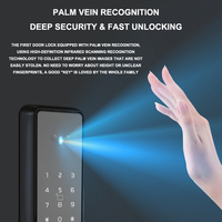UIELOCK QA20 PLUS, cerradura de puerta inteligente de aleación de aluminio, reconocimiento facial 3D, huella dactilar, aplicación Tuya, Control remoto, WiFi para puerta de acero