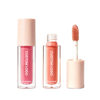 Cruelty-free fruitkleurveranderende lipoliën private label hydraterende veganistische volumevergrotende transparante lipoliën tint glow