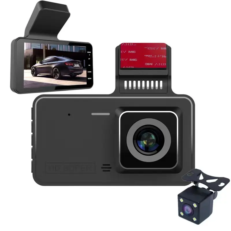 Car Security HD 720P Car Front Camera video Car Recorder 4 In Screen Wide Angle Dash Cam Night Vision Mini DVR