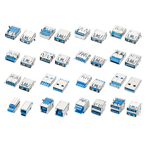 Ổ Cắm USB 3.0 Đầu Nối 9 Chấu Keo Màu Xanh Dương Đầu Nối Thanh Cái Loại A Đầu Cắm Chuyển Đổi USB 1.0 - Product Image 6