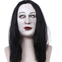 Masque en Latex réaliste femme visage Halloween masque en Latex perruque femme travesti Sissy transgenre Costume