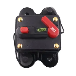 Waterproof DC Circuit Breaker 300A Fuses Holder ignition Switch lockout for Car man Truck Marine Boat Solar Energy System