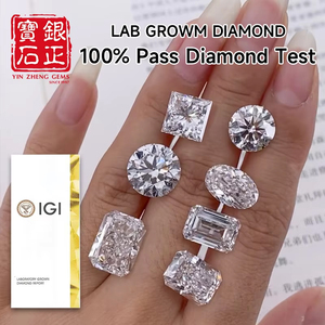 IGI chứng nhận phòng thí nghiệm phát triển kim cương hình bầu dục cắt F màu vvs VS1 1CT 1.5ct 2ct 3ct 5ct hpht cvd kim cương tổng hợp để làm đồ trang sức - Product Image 1