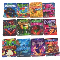 Sacs en Mylar personnalisés avec fenêtre visuelle et conception anti-odeur pour l'emballage de fleurs, de bonbons, de biscuits et d'herbes