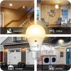 <span class=keywords><strong>Ampoule</strong></span> LED 9W avec capteur <span class=keywords><strong>de</strong></span> lumière photocellule, culot E27 E26, énergie, crépuscule à l'aube, intérieur extérieur, véranda, garage, allée, ampoules LED - Product Image 2