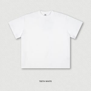 T-shirt à manches courtes de sport personnalisé en gros pour hommes 230G couleur unie tendance coupe ample style décontracté pour l'été - Product Image 3