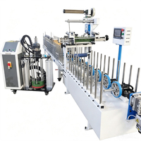 Machine de laminage pour revêtement vinyle de panneaux muraux en PVC et WPC, machine de placage de bois, machine de recouvrement de profilés en bois par colle PUR thermofusible