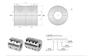 Acoplamentos de Tubo Rosqueados com Encoder de Disco em Aço Inoxidável, Eixo Flexível com Alta Capacidade de Torque, Personalização OEM, Diâmetro de 16-105MM - Product Image 4