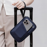 Portefeuille de voyage anti-RFID avec logo personnalisé, porte-passeport, organiseur de documents pour cartes de crédit, cartes d'identité et billets