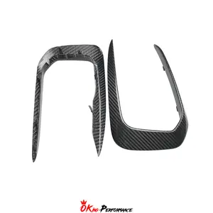 Dry Carbon Fiber Front stoßstangen dekorationen 2015-2019 Für 1er F20 F21 Msport LCI M140i