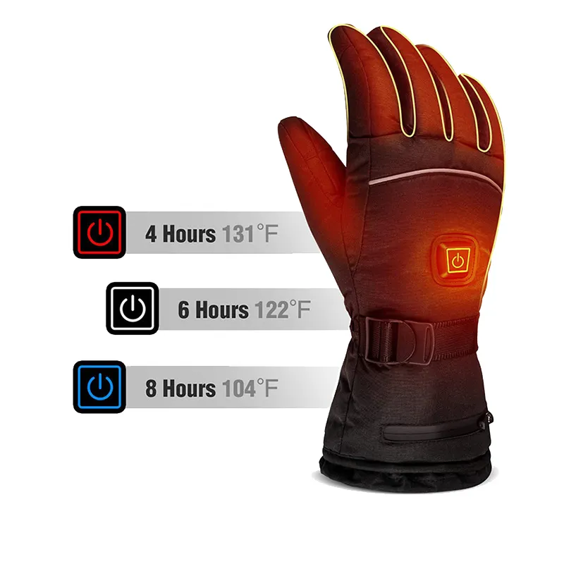Elektrische Batterie beheizte Handschuhe Touchscreen SMS Thermal Heat Ski Bike Motorrad Heiz handschuhe