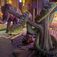 Haute Qualité Réaliste Animatronic Serpent Modèles Intérieur Extérieur Taille Réelle Jardin Télécommande Accès pour Centres Commerciaux Résine