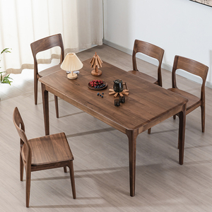 Directo de fábrica, muebles para el hogar, precio al por mayor, mesa de comedor de madera de nogal, escritorio de ordenador listo, mesas de oficina, juego de restaurante - Product Image 2