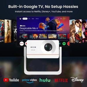 Proyector de Video Inteligente Certificado por Google-TV, Full HD 1080P 4K, para Juegos, Reuniones, Películas, Proyector Wifi para Teléfono, Tableta y Juegos 5G - Product Image 2