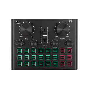 Paquete de Mezclador de Podcast y Música Todo en Uno, Plug-and-Play, con Tarjeta de Sonido para PC, Equipo de Grabación en Vivo, Autotune y Cambiador de Voz - Product Image 6