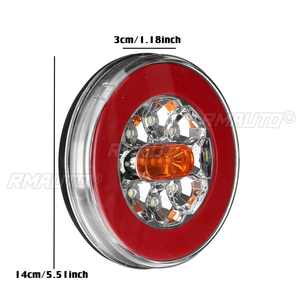 1/2/4x Luz Trasera LED Impermeable para Remolque/Camión, Luz de Freno, Reversa y Parada, Lámpara de Señal de Giro Dinámica para Coche, Autobús, Caravana - Product Image 6
