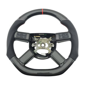 Volant de direction en cuir perforé de qualité supérieure, en fibre de carbone, pour Chrysler 300C, volant de direction de voiture - Product Image 1